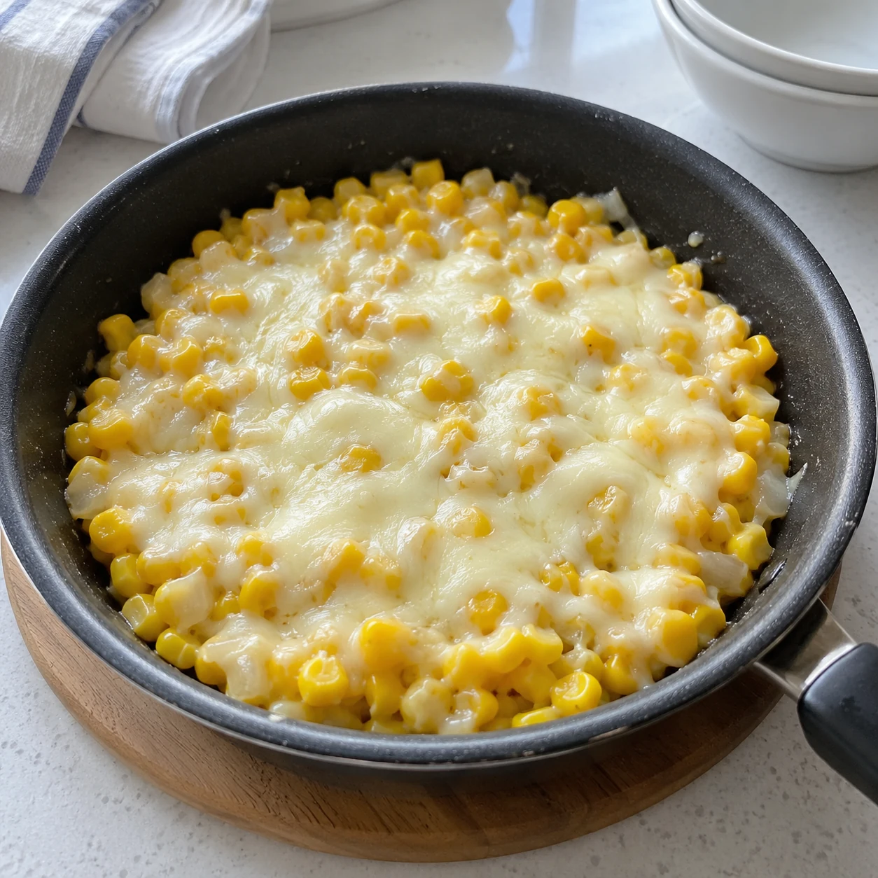 Easy pan corn cheese