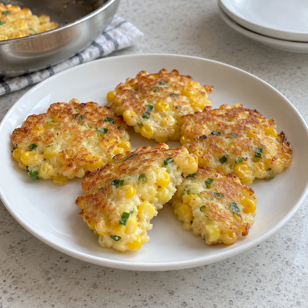 Tortitas de maíz dulce (oksusu-jeon)