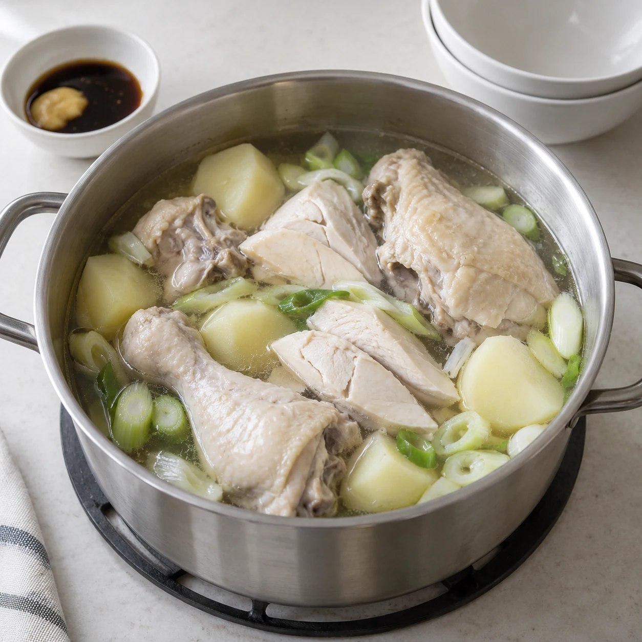 หม้อไฟไก่ทั้งตัวเกาหลี (ทักฮันมารี)