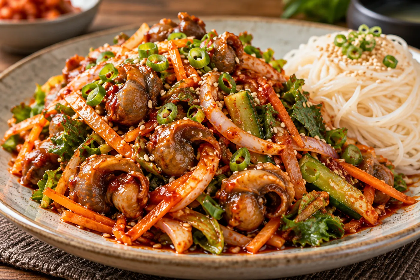 ยำหอยเกาหลี (โกลแบงกี-มูชิม)