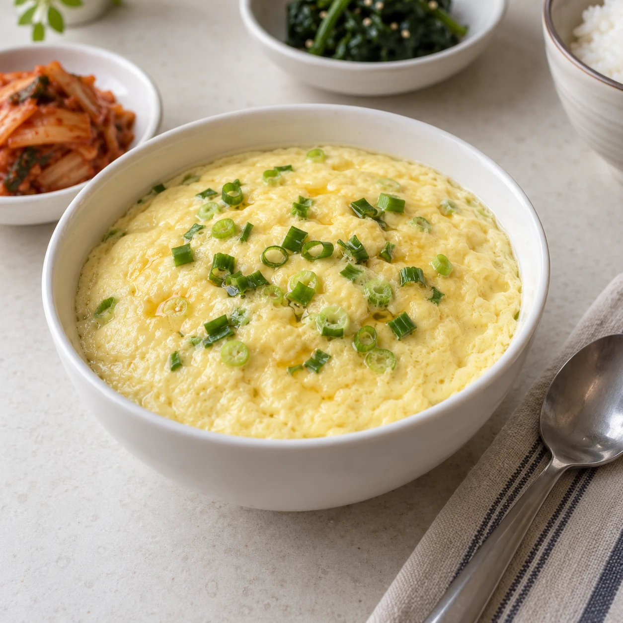 بيض كوري طري مطهو بالبخار (غيران جيم)