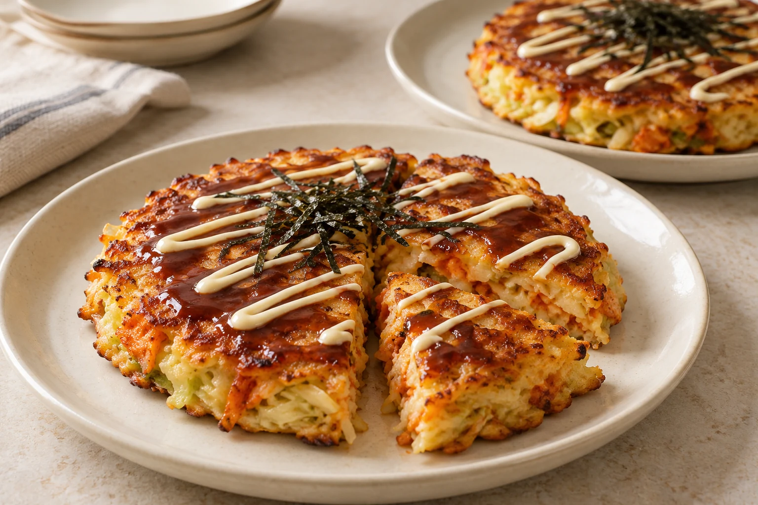 Okonomiyaki kimchi