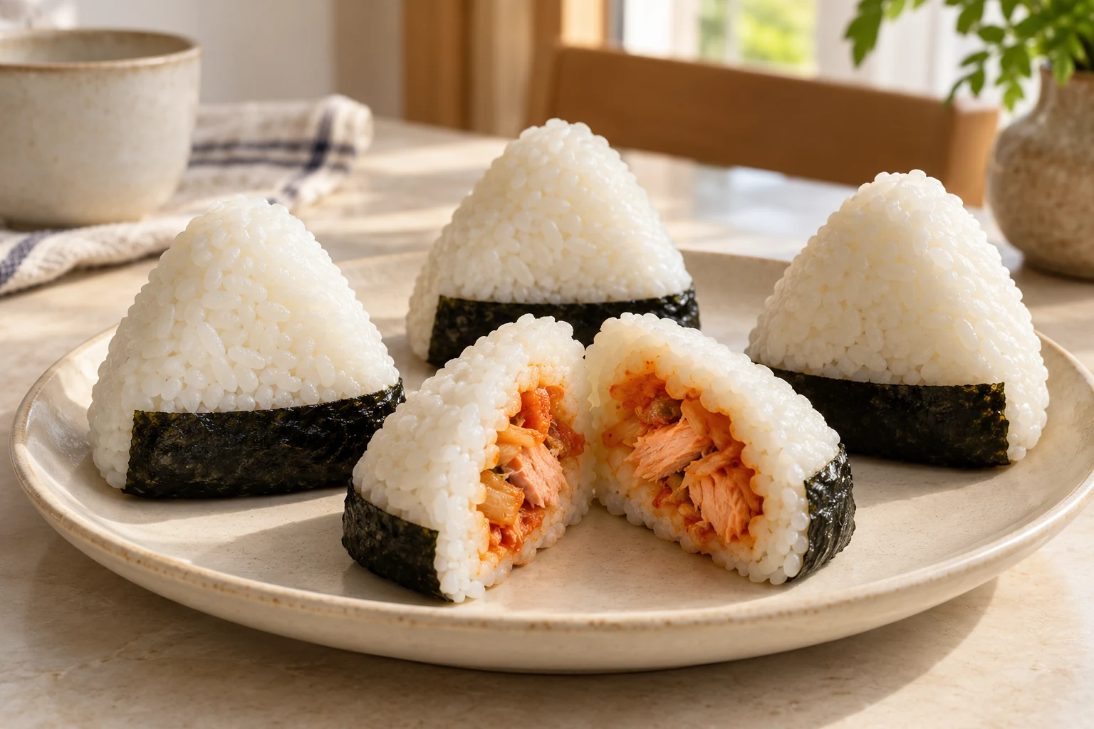 Onigiri kimchi salmon