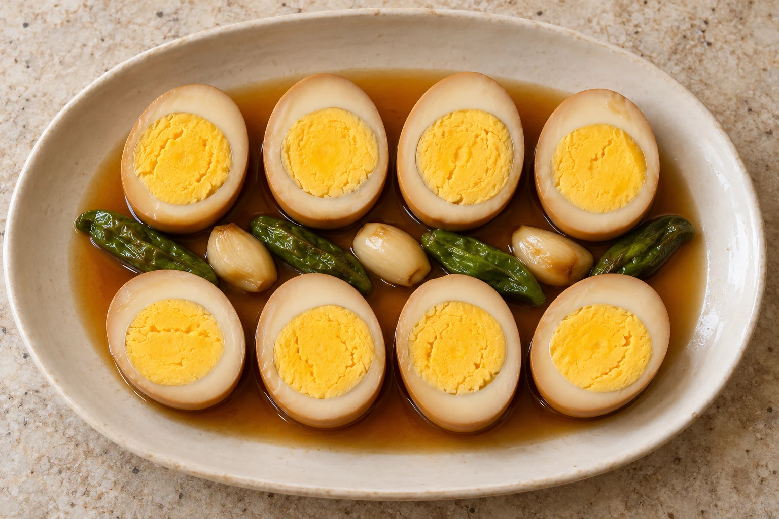 Telur reneh kicap ala Korea