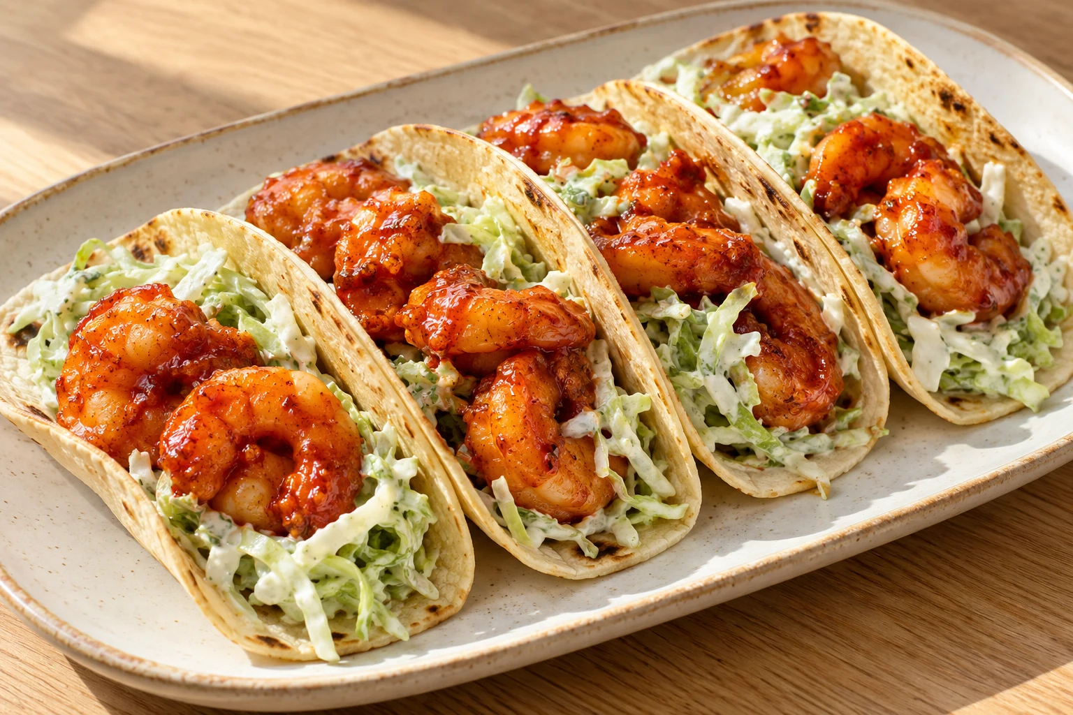 Taco udang gochujang