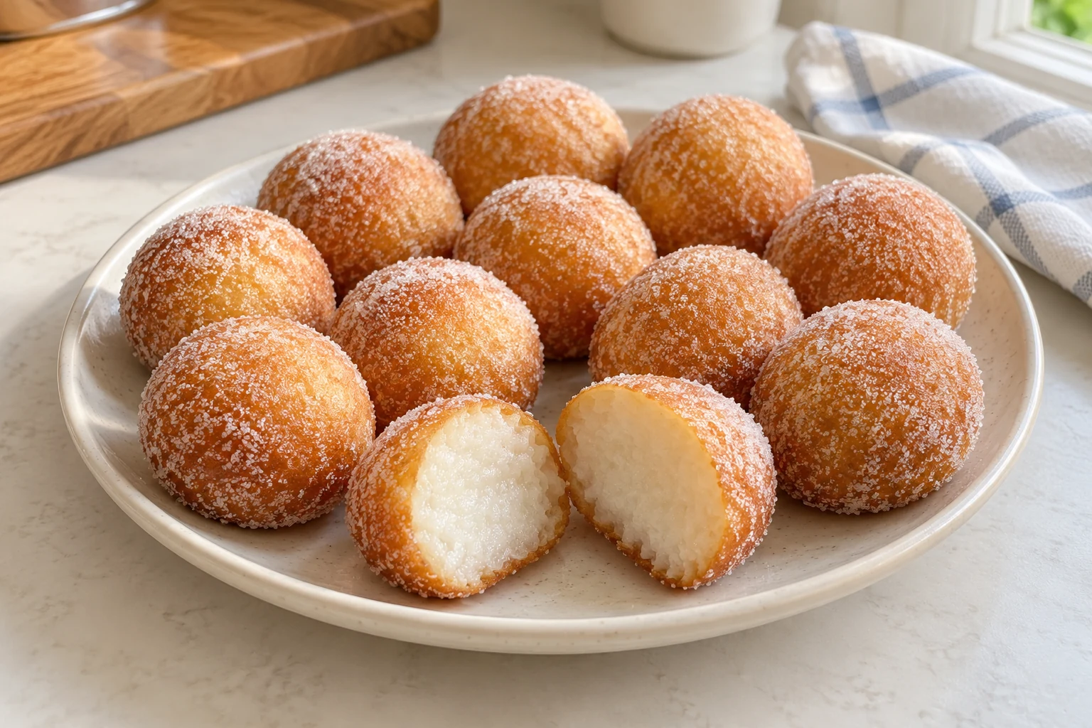 Donat pulut Korea tanpa inti